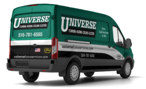 Universe Home Services green truck