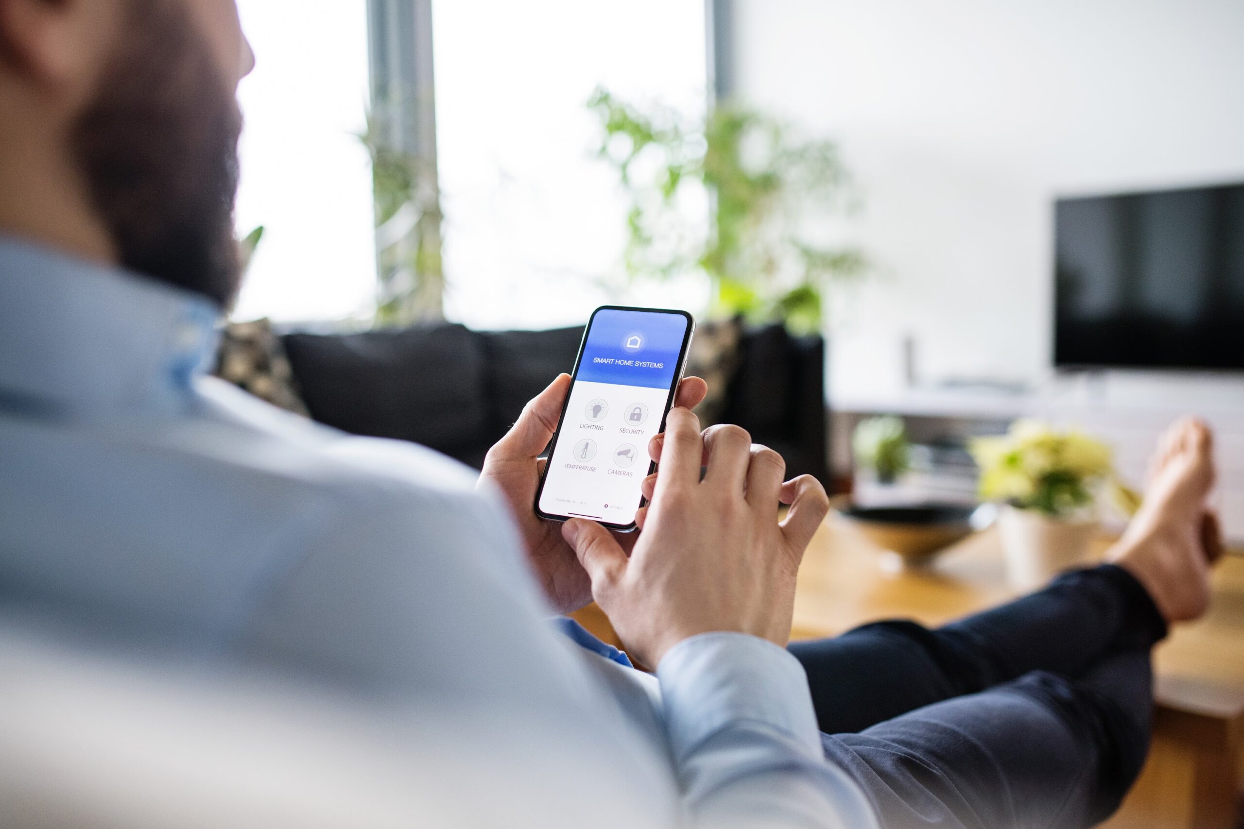 Controlling smart home systems from phone