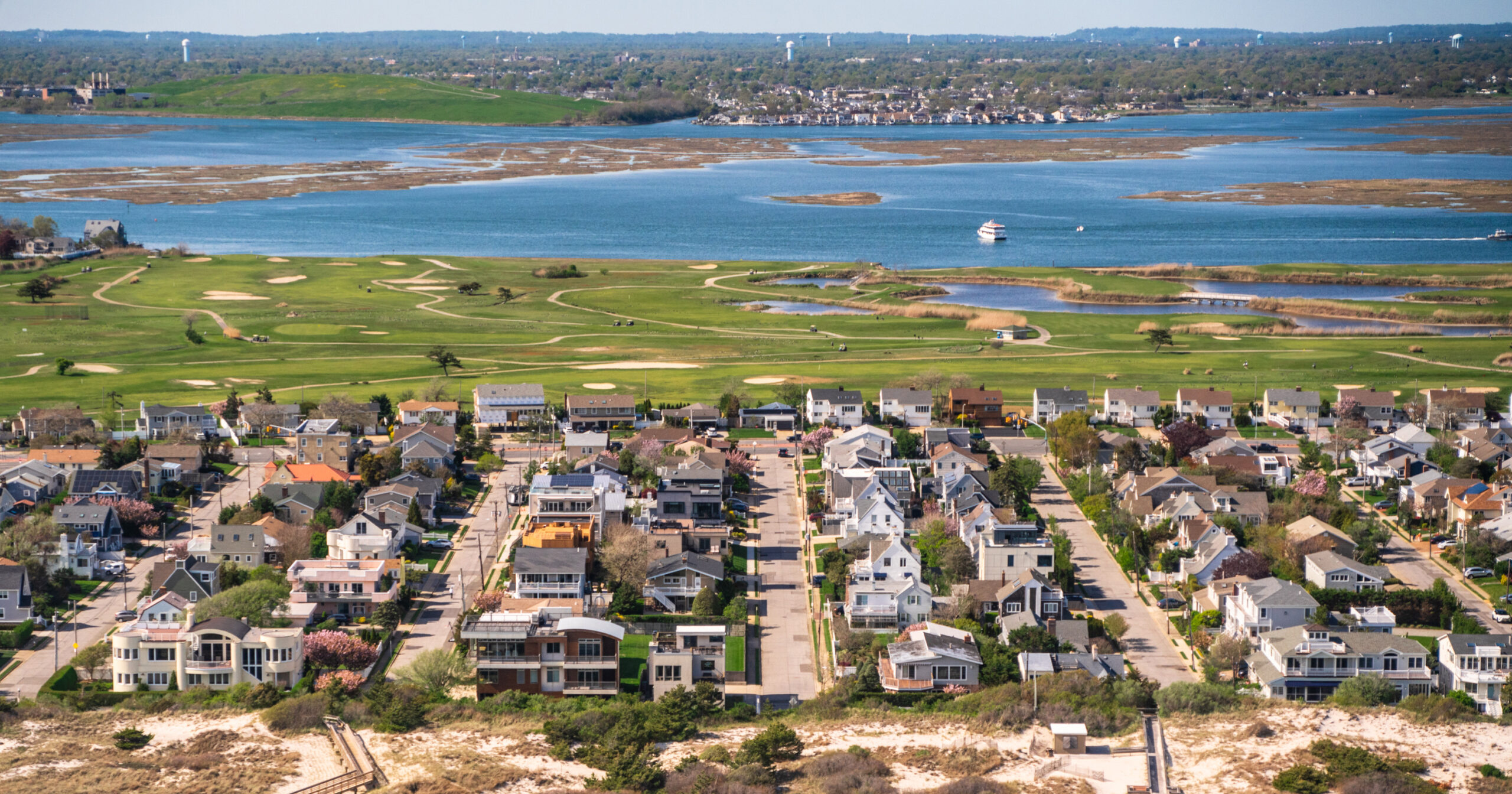 aerial image of Long Island