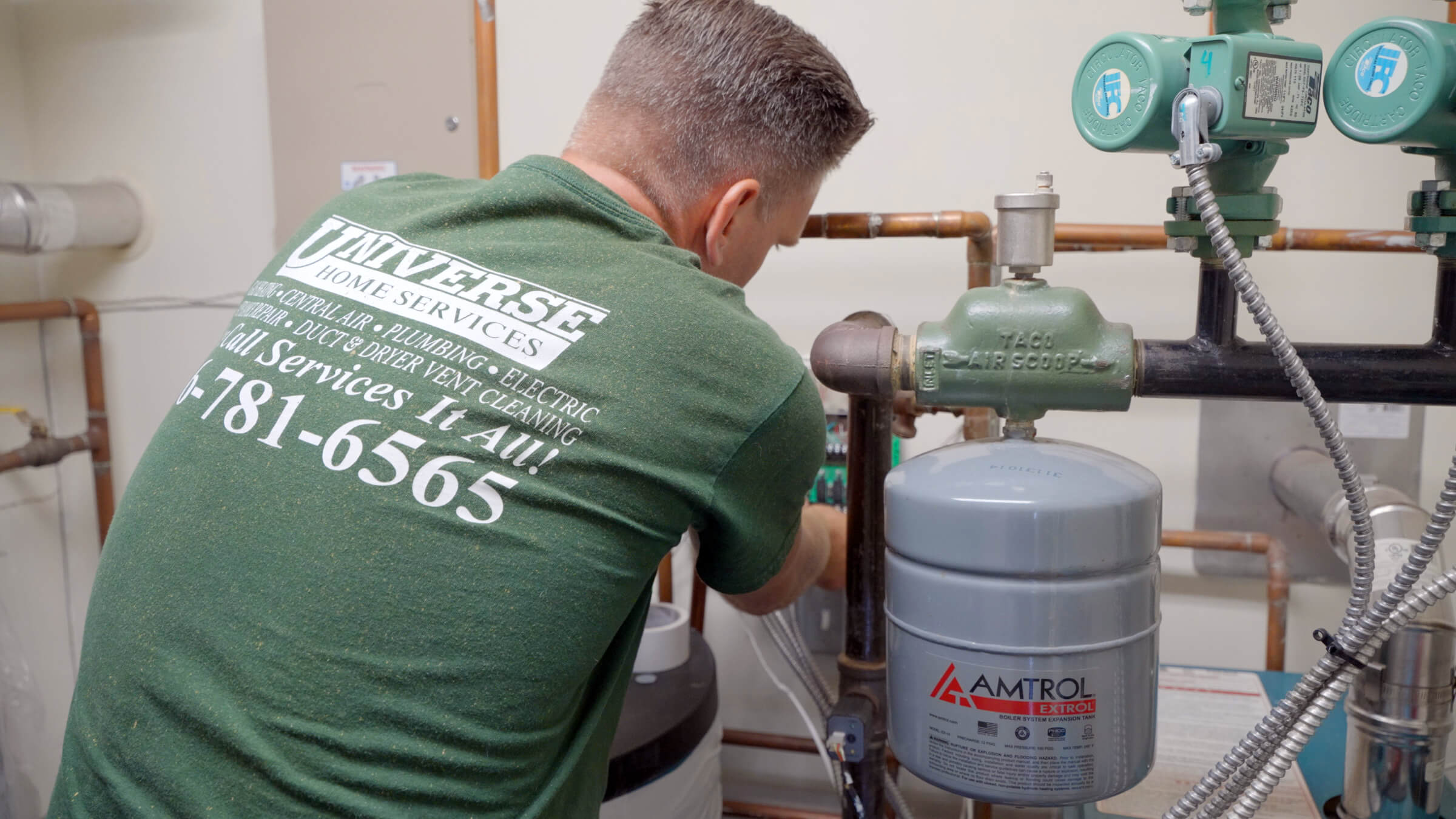 Universe HVAC technician installation